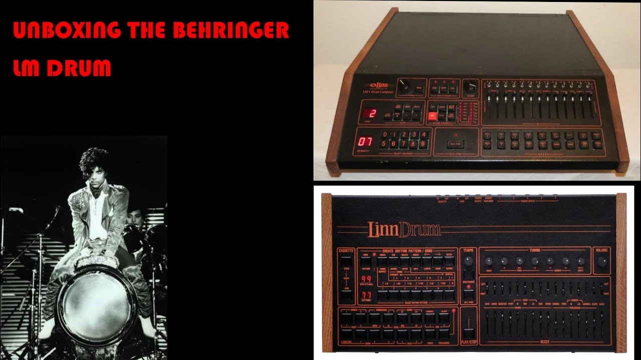 Behringer LM DRUM unboxing and creating some  Prince beats 