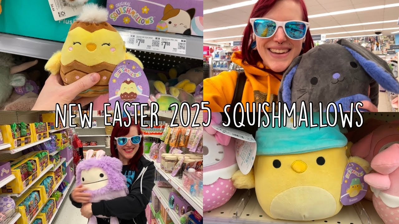 NEW Easter 2025 Squishmallows !! Squish Hunting Vlog @ Walgreen’s, Wegman’s, Target, & CVS