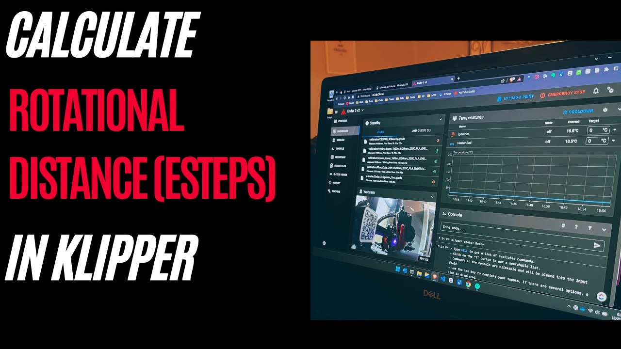 3D-печать с помощью Klipper, настройка расстояния вращения (ESteps)