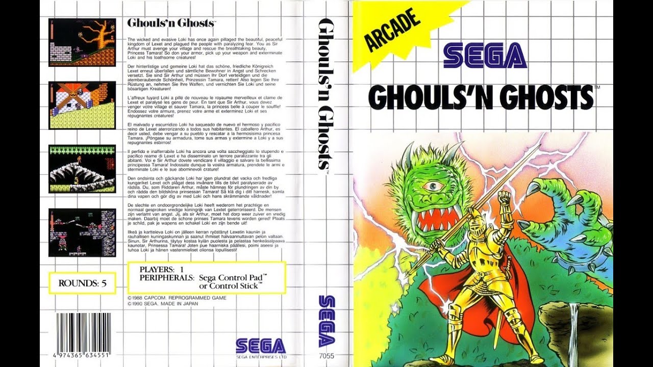 Ghouls 'N Ghosts - Sega Master System - Speedrun in 26m35s
