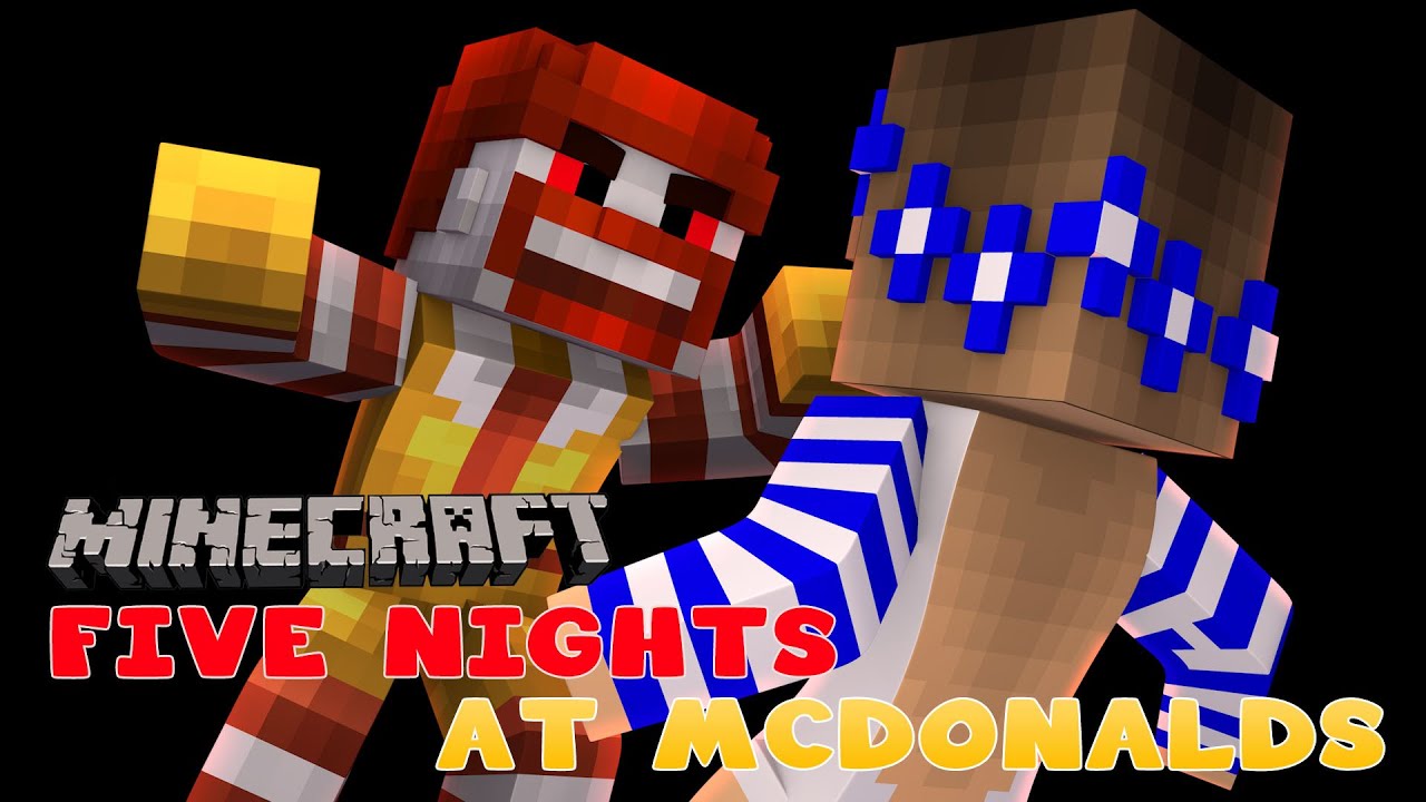 Minecraft-Little Carly : FIVE NIGHTS AT EVIL MCDONALDS!
