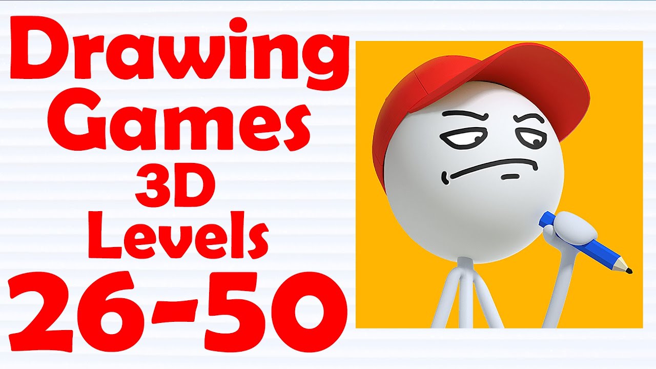 Drawing Games 3D Level 26-50 Gameplay Solution