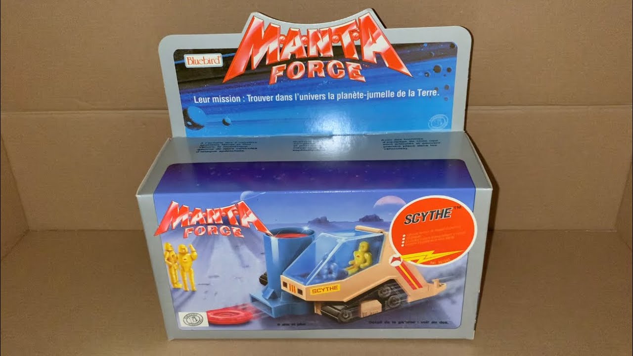 M.A.N.T.A FORCE 1988 Scythe vehicle toy ( + mini figures ) unboxing. 😊
