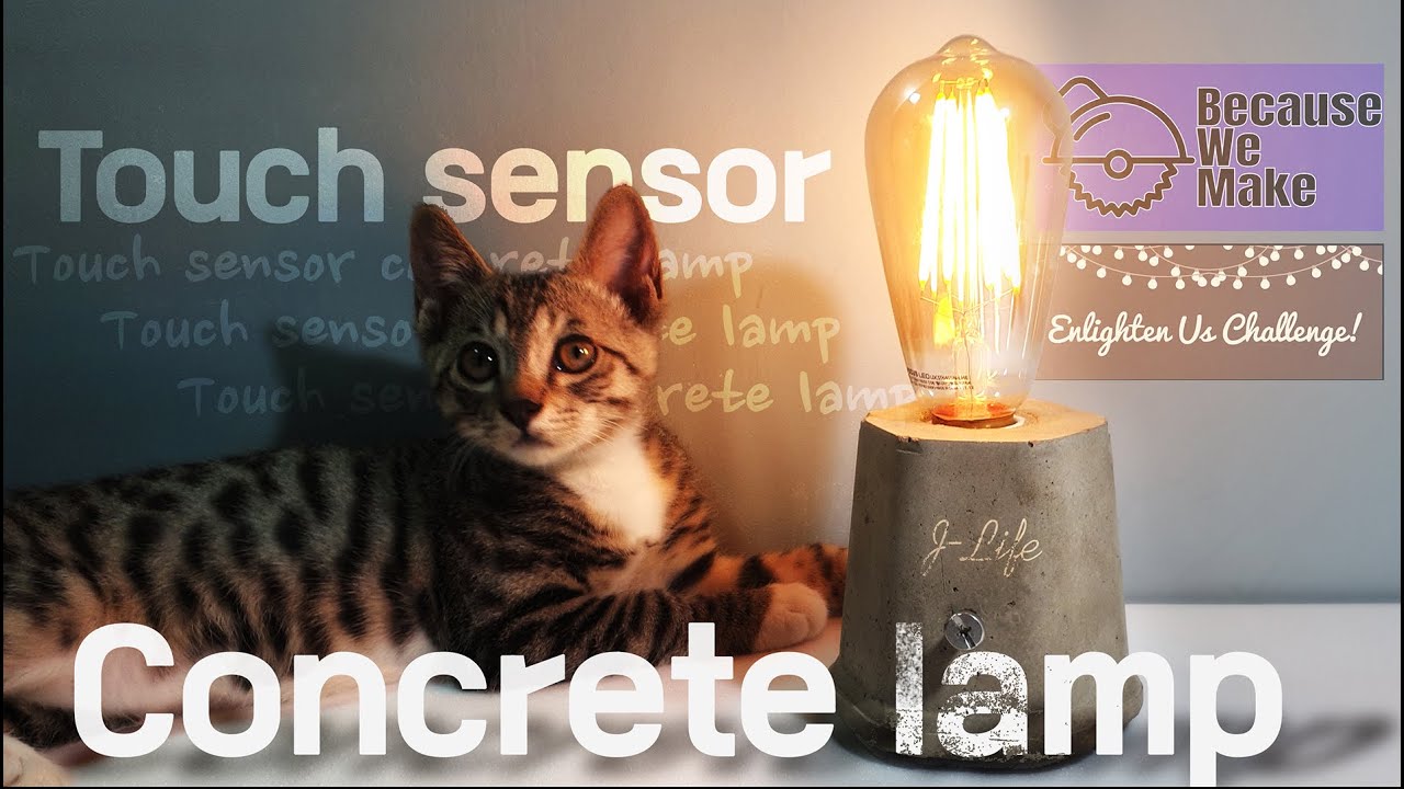#bwmenlightenus DIY/How to make touch sensor concrete lamp