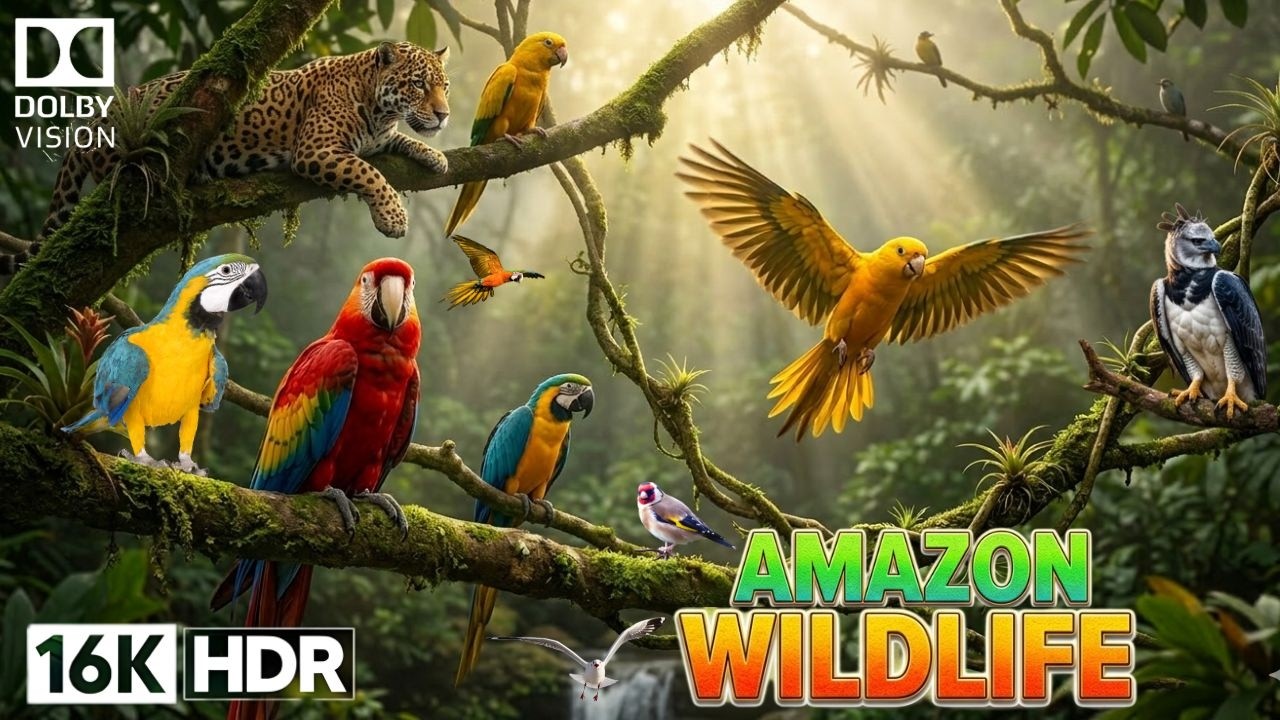 Amazon Amazing: Birds  Wildlife Documentary 16K