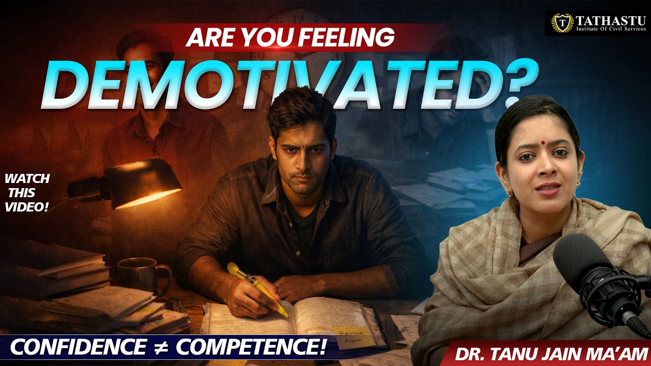UPSC Aspirants Ka Sabse Bada Illusion! | Studying But No Confidence? | Dr. Tanu Jain Ma'am