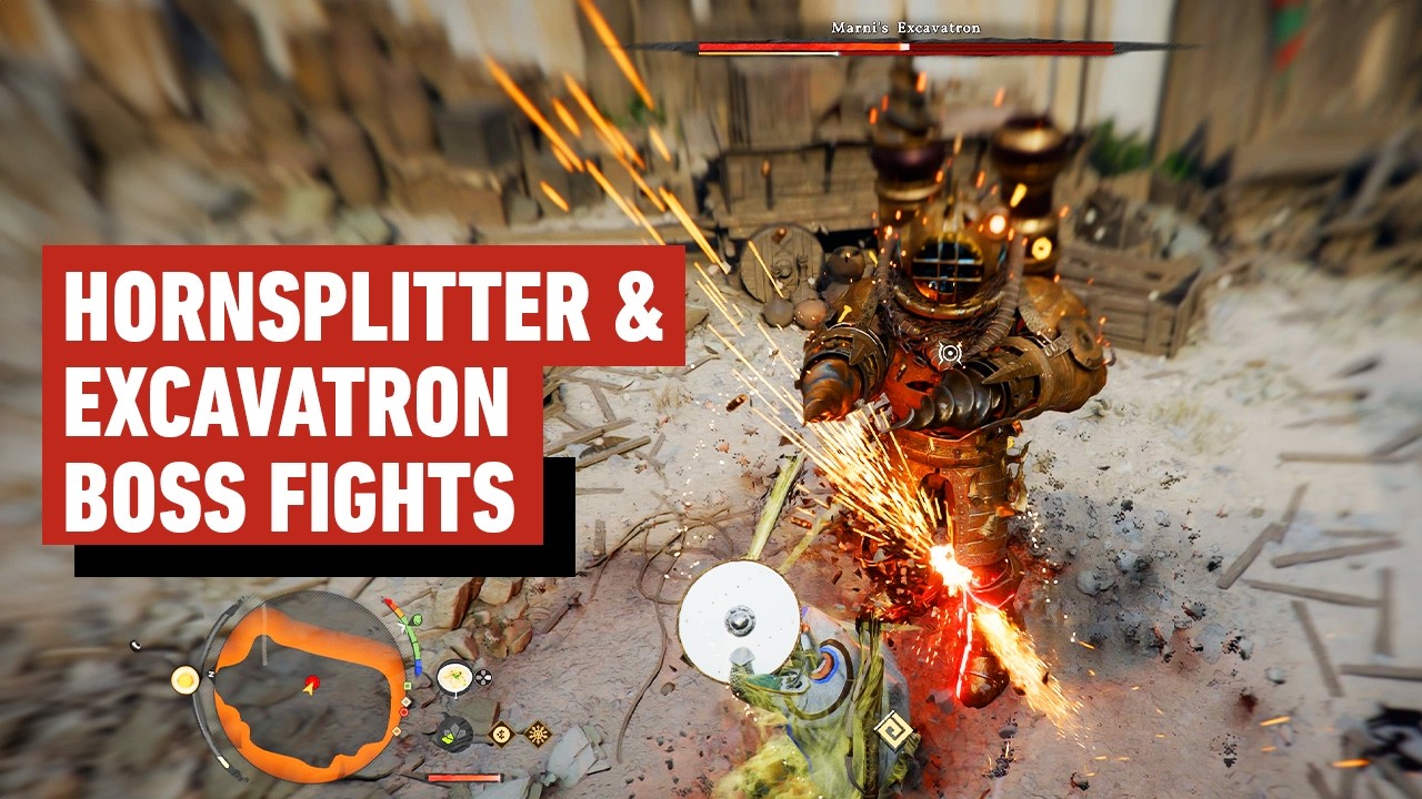 Crimson Desert Gameplay: Hornsplitter & Excavatron Boss Fights