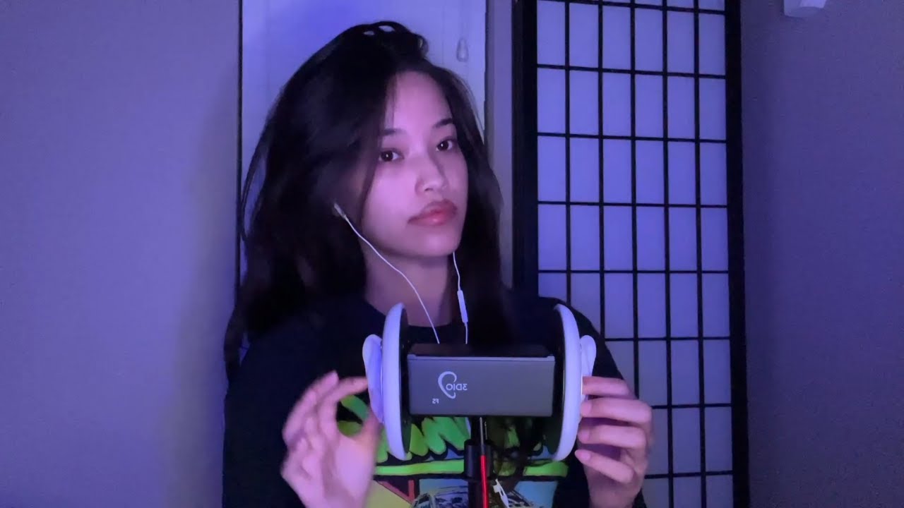 ASMR Ear to Ear Whispering, Touching, Tapping + Rambling
