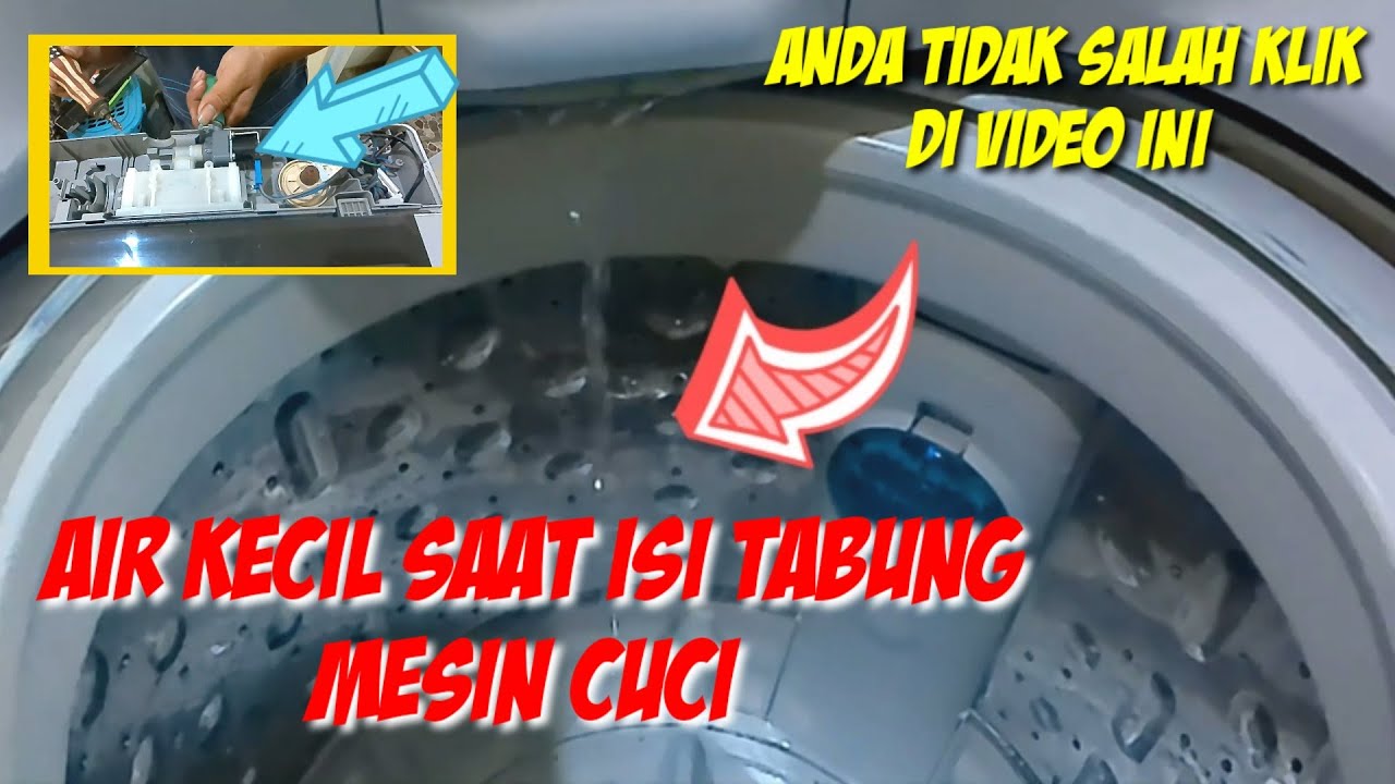 Perbaikan Mesin Cuci 1 LG Air Keluar Kecil | Membersihkan Water Inlet Mesin Cuci LG