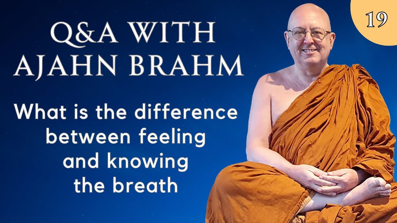 19) Difference between feeling & knowing the breath