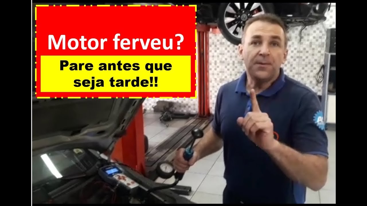 Superaquecimento do motor, jogando água pela tampa do reservatório