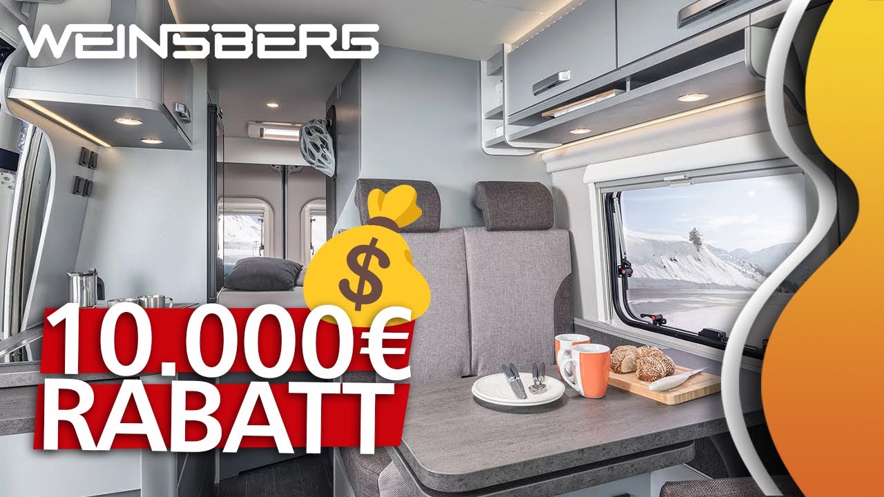 🚐 Längsbetten in einem 5,99 m Camper Van? Der WEINSBERG CaraTour 600 ME kann’s zum MEGA Sonderpreis!