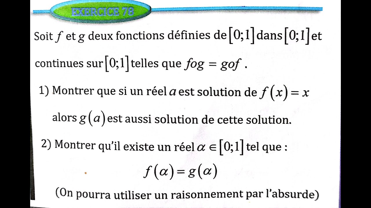 Limite et continuité 2 bac SM Ex 76 et 77 et 78 page 61 Almoufid