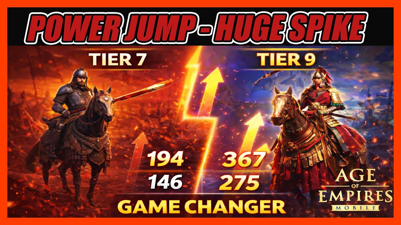 Tier 8 & Tier 9 Will Completely Change PvP in Age of Empires Mobile