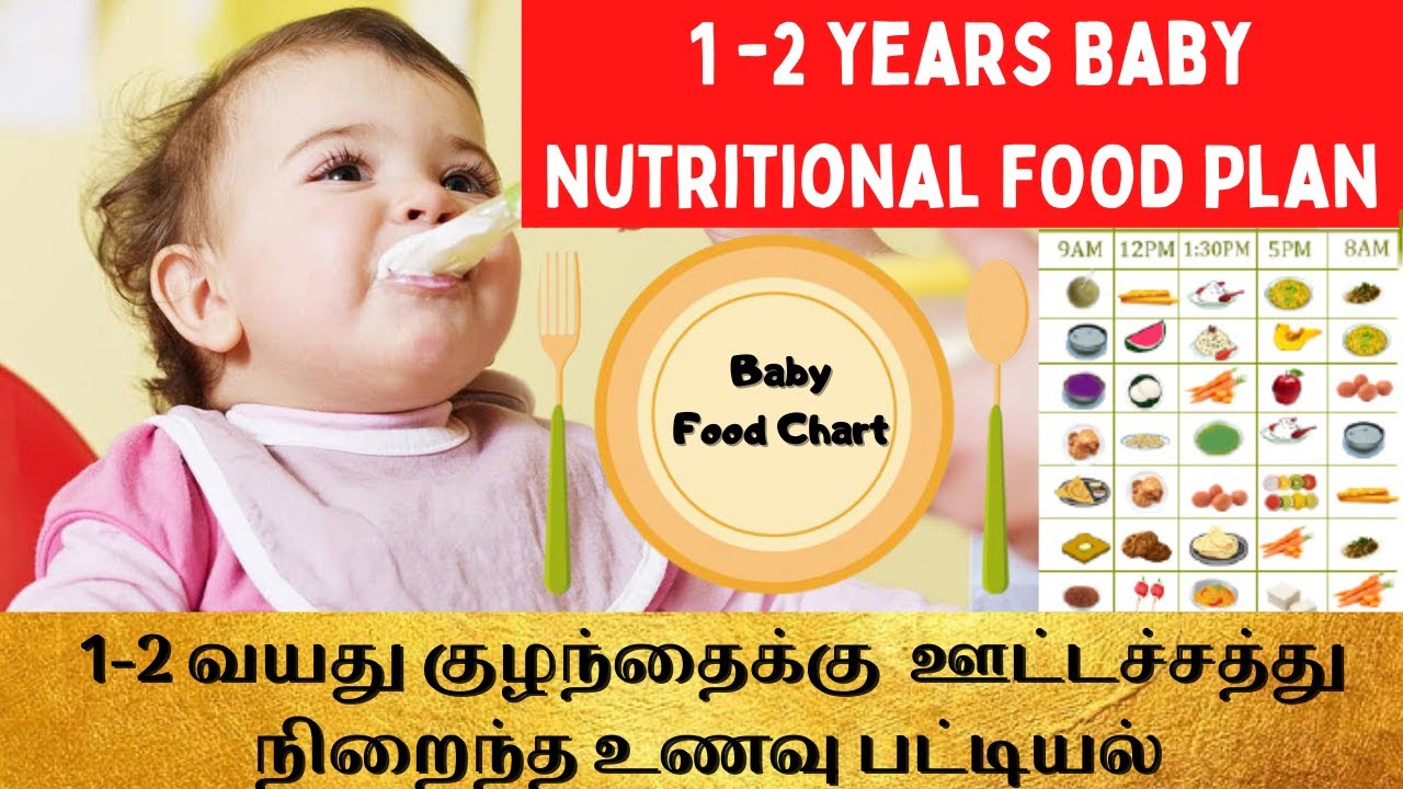 1 -2 year baby complete food chart in tamil| healthy diet chart for babies| Baby Weight gain foods