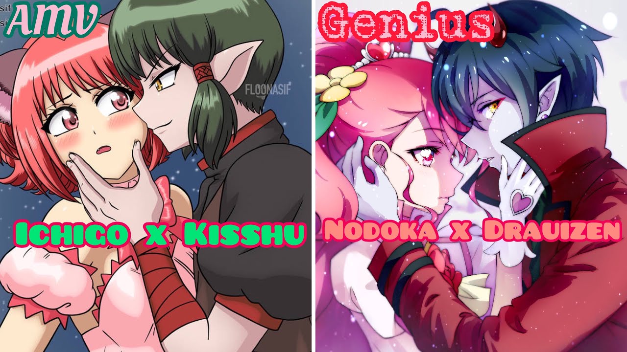 『AMV』PreCure x Tokyo mew mew new🌈Kisshu 💚x Ichigo 💖🎀Nodoka x Drauizen❤️ 【GENIUS 】