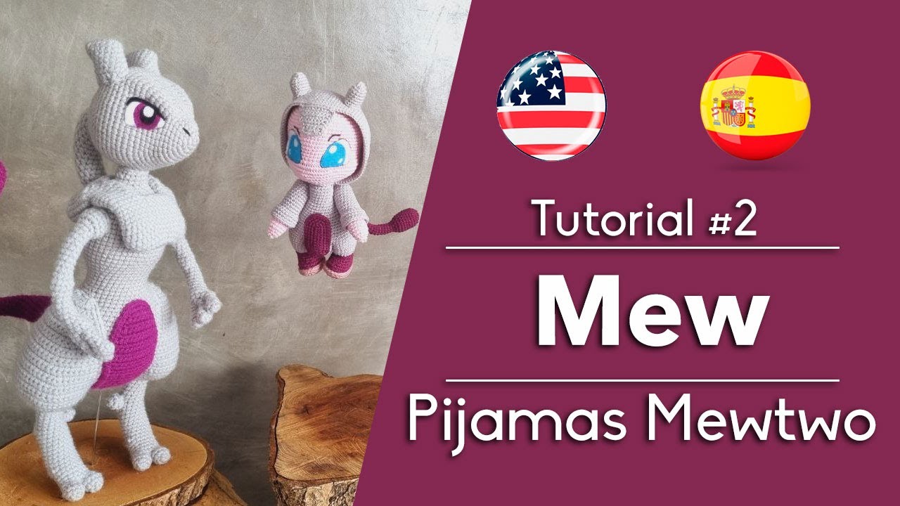 Mew in Mewtwo Pajamas | EN & ES Pattern Subtitles #2