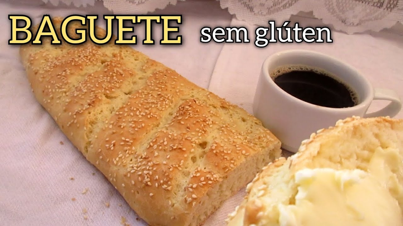 PÃO BAGUETE SEM GLÚTEN | SEM LACTOSE | feito com farinha de arroz