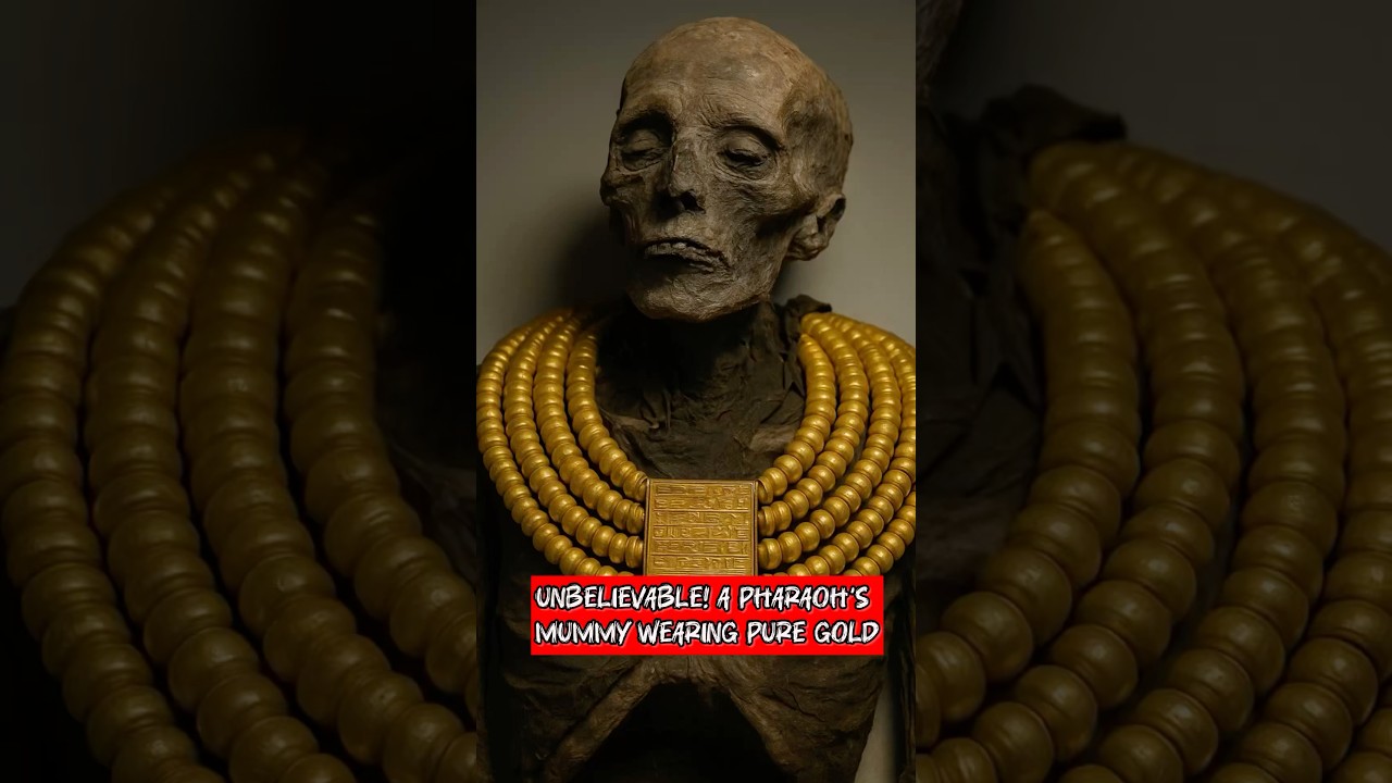 The Golden Shebyu Collar of Pharaoh Psusennes I #tutankhamun #egyptianmuseum #pyramidsofegypt