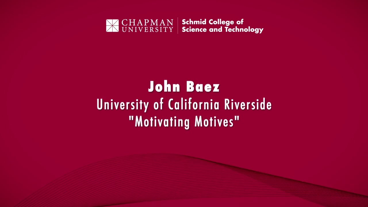 Grothendieck Conference - John Baez