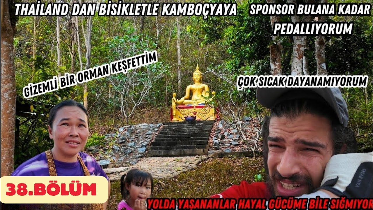 Kimsenin Bilmediği Yerleri  keşfettim | gizemli bir orman ve köy | bisikletle Kamboçyaya gidiyorum