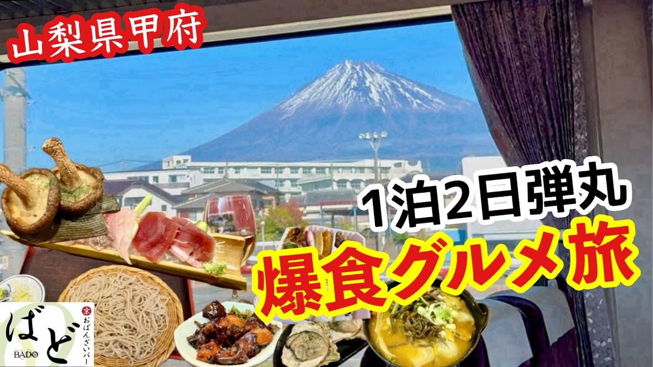 京都から甲府へ1泊2日｜富士山丸見え特急ふじかわで行く甲府グルメ（ドーミーイン甲府）