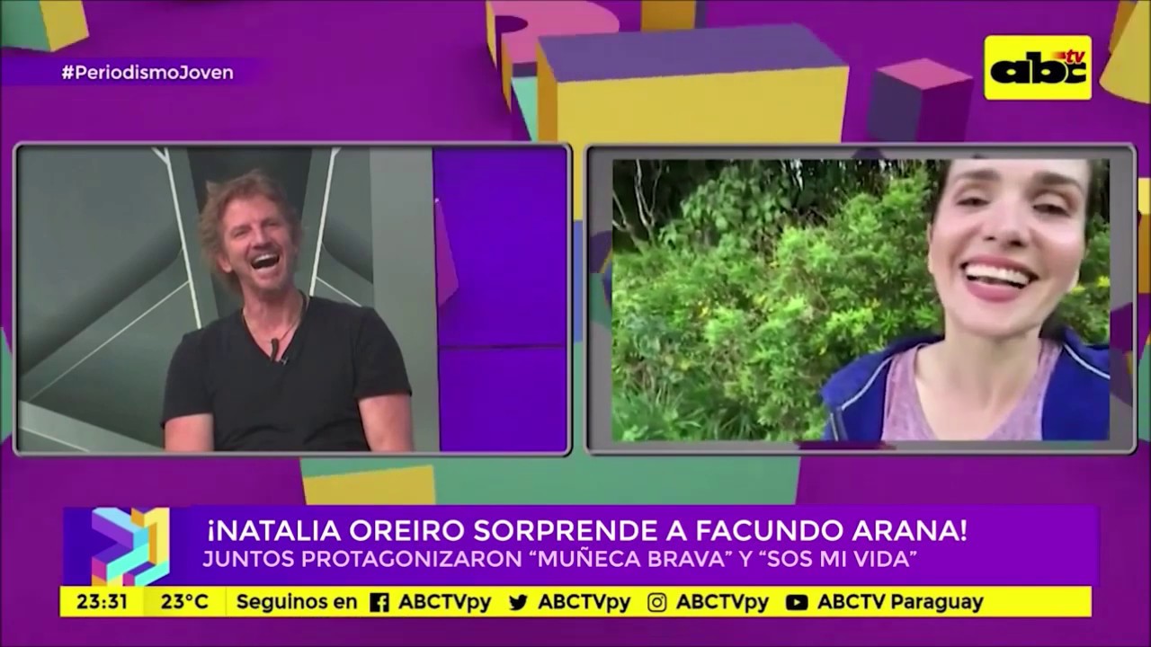 Natalia Oreiro and Facundo Arana - Periodismo Joven - TV ABC Paraguay - 7.5.2019