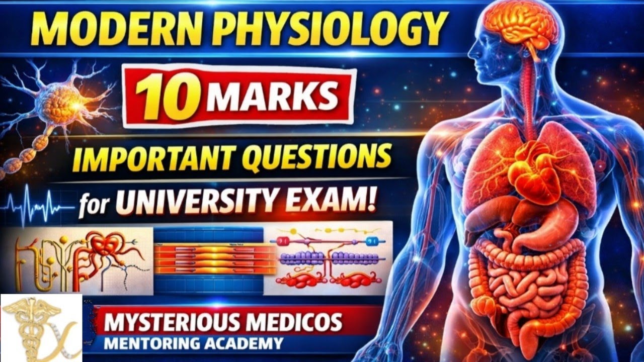 Physiology - 2 🤯 10 Marks Sure Question🔥 | BSMS University Exam @mysteriousmedicosDC