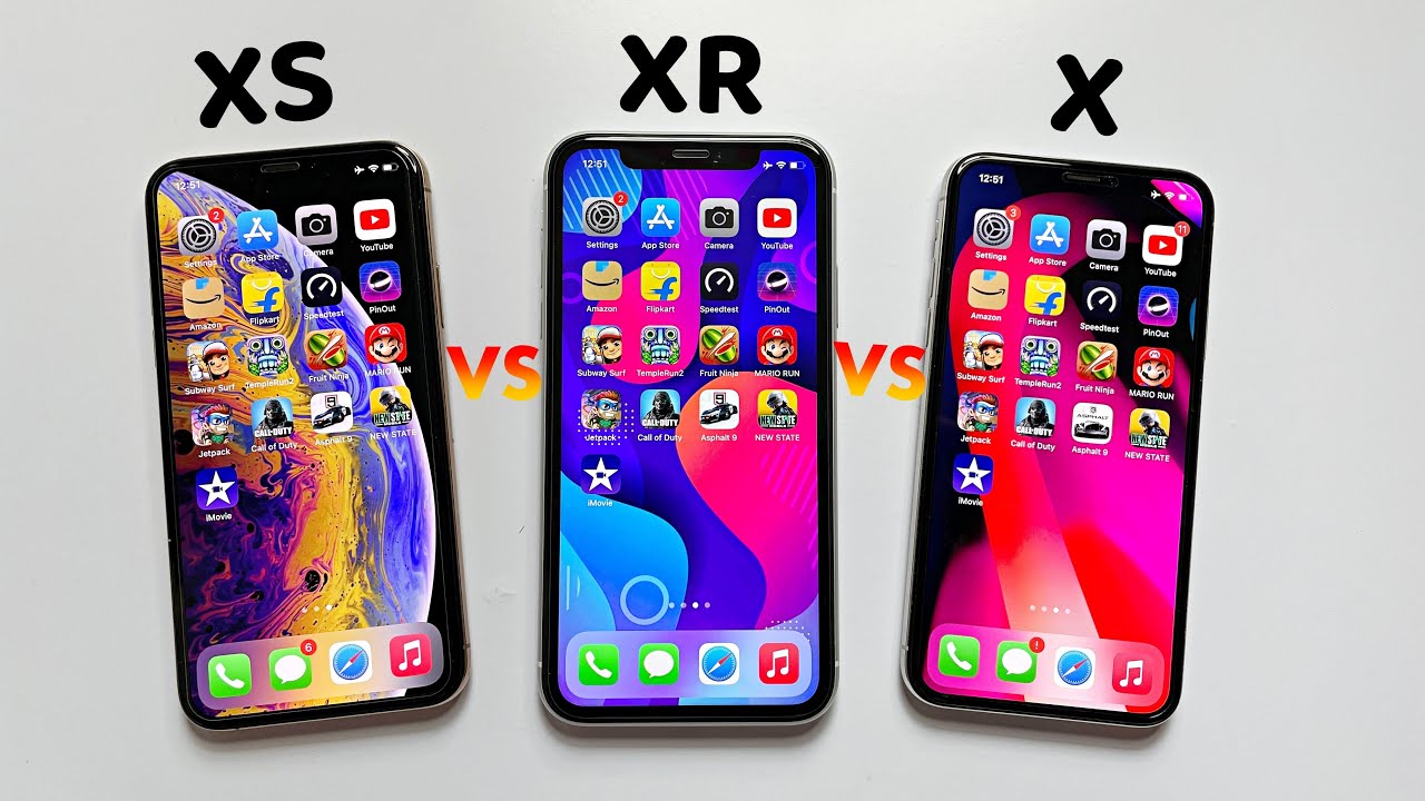 iPhone XS vs iPhone XR vs iPhone X Ultimate Speed Test🔥 in 2022| SURPRISING!😍 (HINDI)