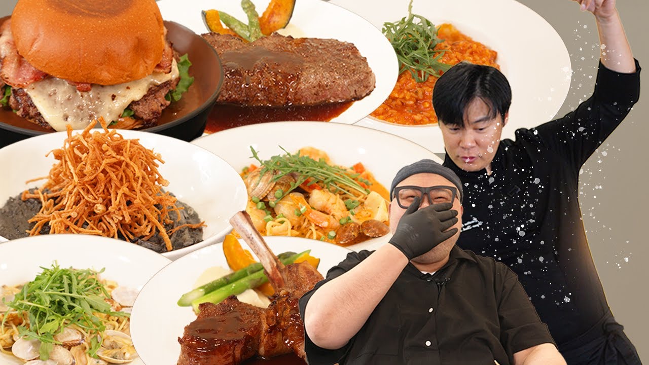 흑백요리사 최현석 셰프님 레스토랑 전메뉴 뿌시고 왔습니다!│Pasta, Steak, Risotto, Burger Mukbang Eatingshow