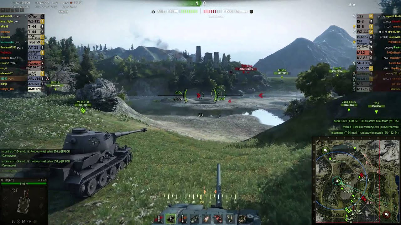 ARL V39  w World of Tanks  - DED87 za k&oacute;łkiem