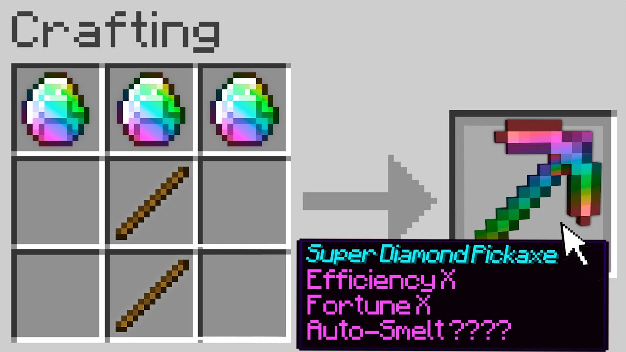 MINECRAFT, PERO PODES CRAFTEAR SUPER ITEMS