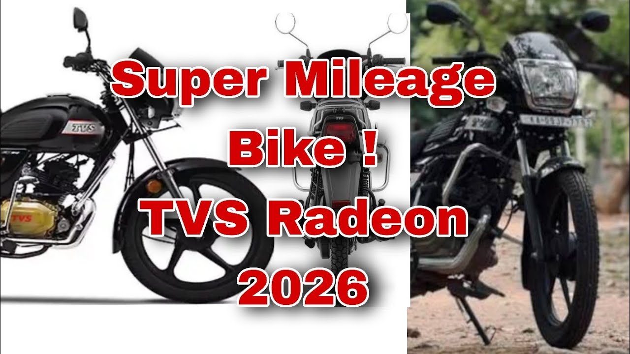 Super Mileage Bike |TVS Radeon 2026 Model |TVS Radeon Bike New Updates Black Edition #tvsradeon #tvs