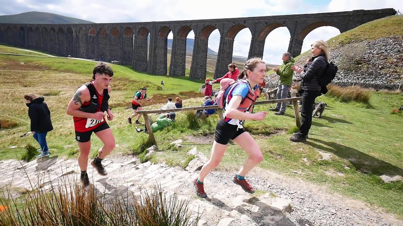 3 Peaks Fell Race, 2024, April. Yorks Dales. With Full PYG run-past. Pain is only temporary! IN HD.