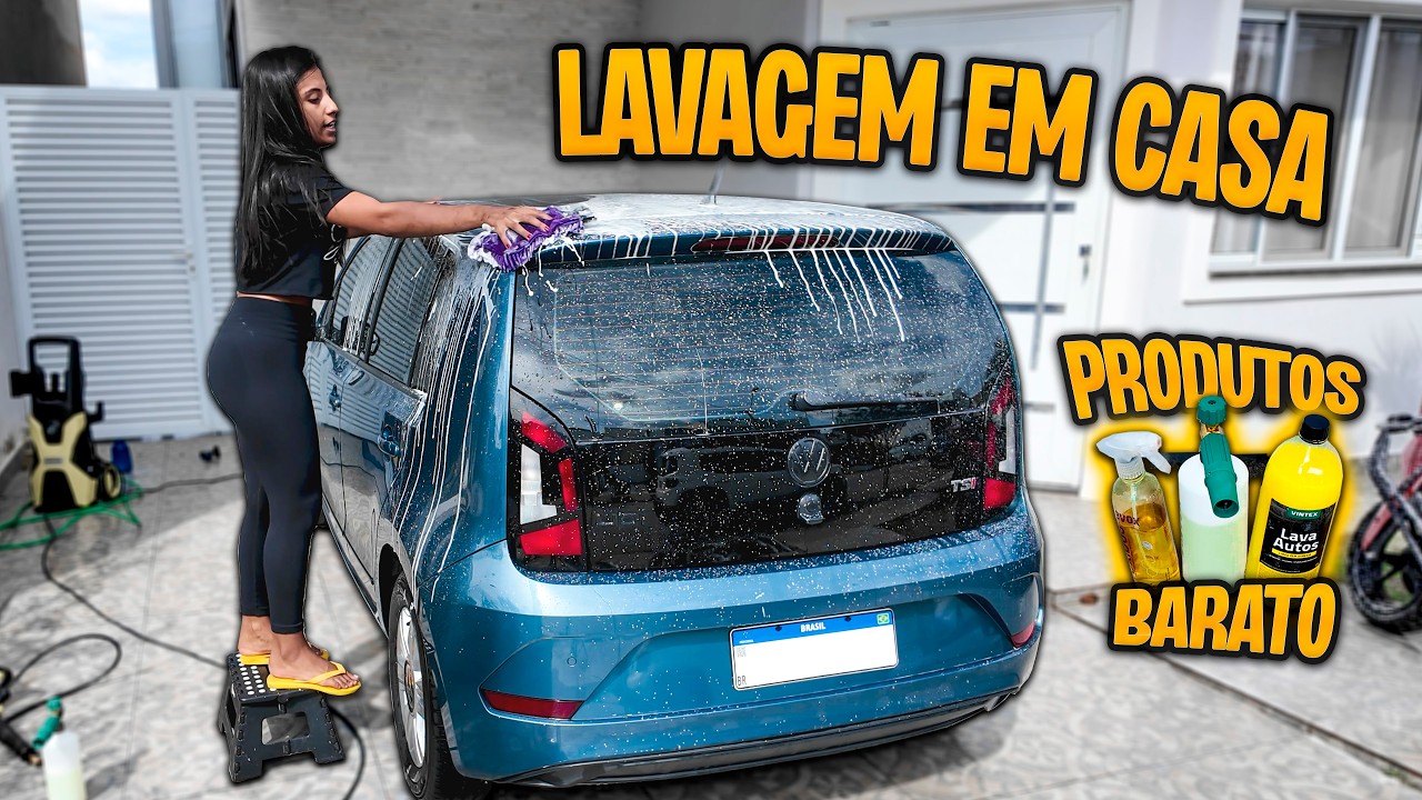 Como LAVAR O CARRO em CASA do jeito CERTO!