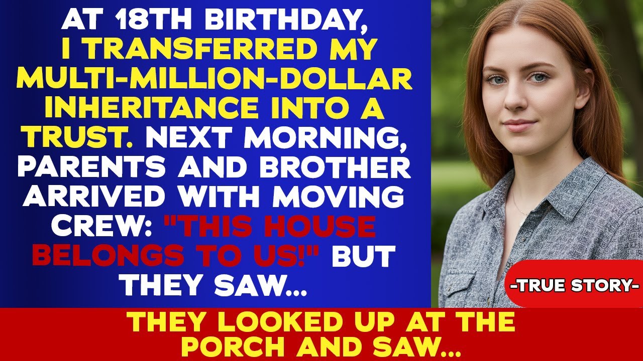 At 18, I Quietly Put My Inheritance In A Trust. Next Morning, They Took My House—And Saw Who Was In.