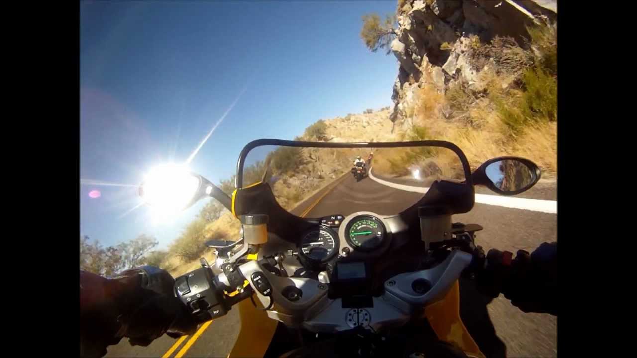 Down Kitt Peak on Ducati ST4s with Desmo SW