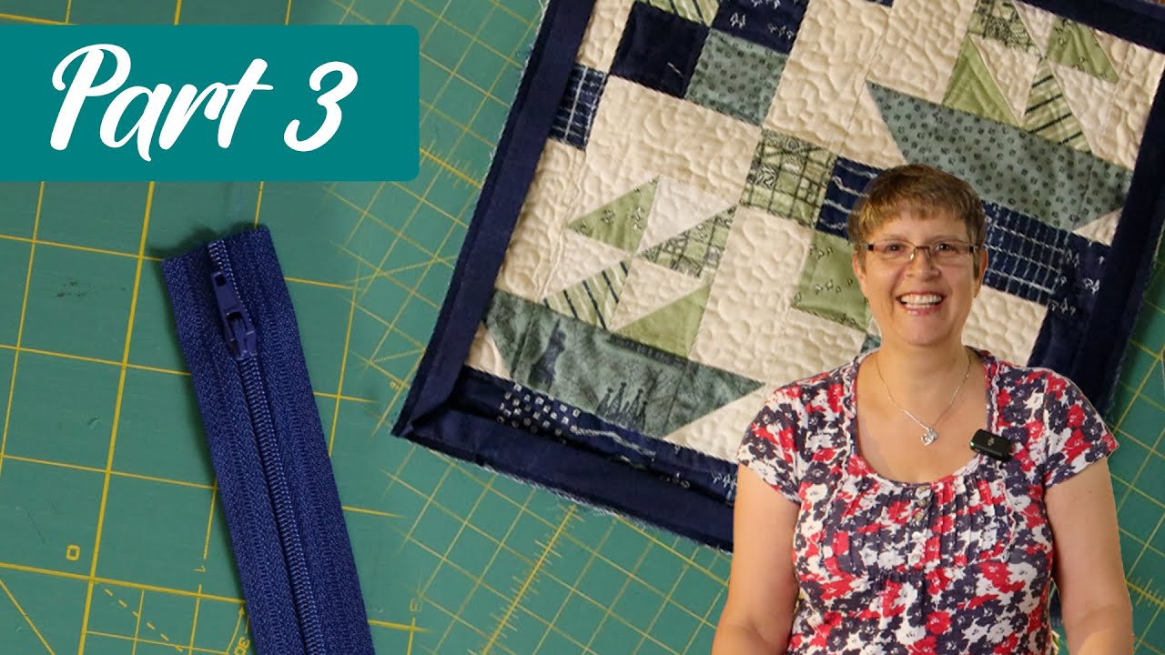 Adding a Concealed Zip and Binding to a Cushion (Part 3/3)