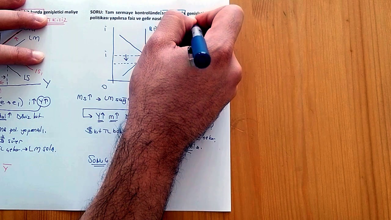 43) IS-LM-BP MODELİ 7 (Tam Sermaye Yasaklılığında Sabit ve Esnek Kur)