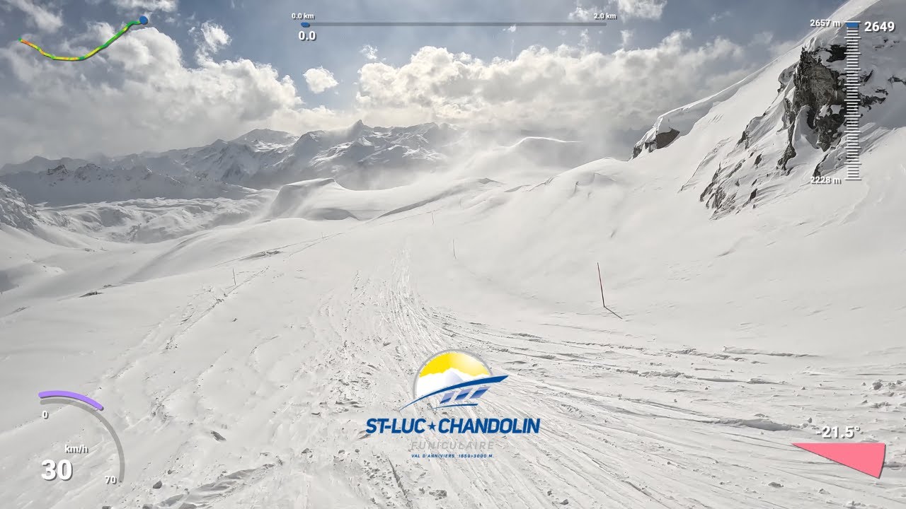 ST-LUC - PISTE ROUGE LARMINA DANS LA POUDREUSE - GOPRO 4K