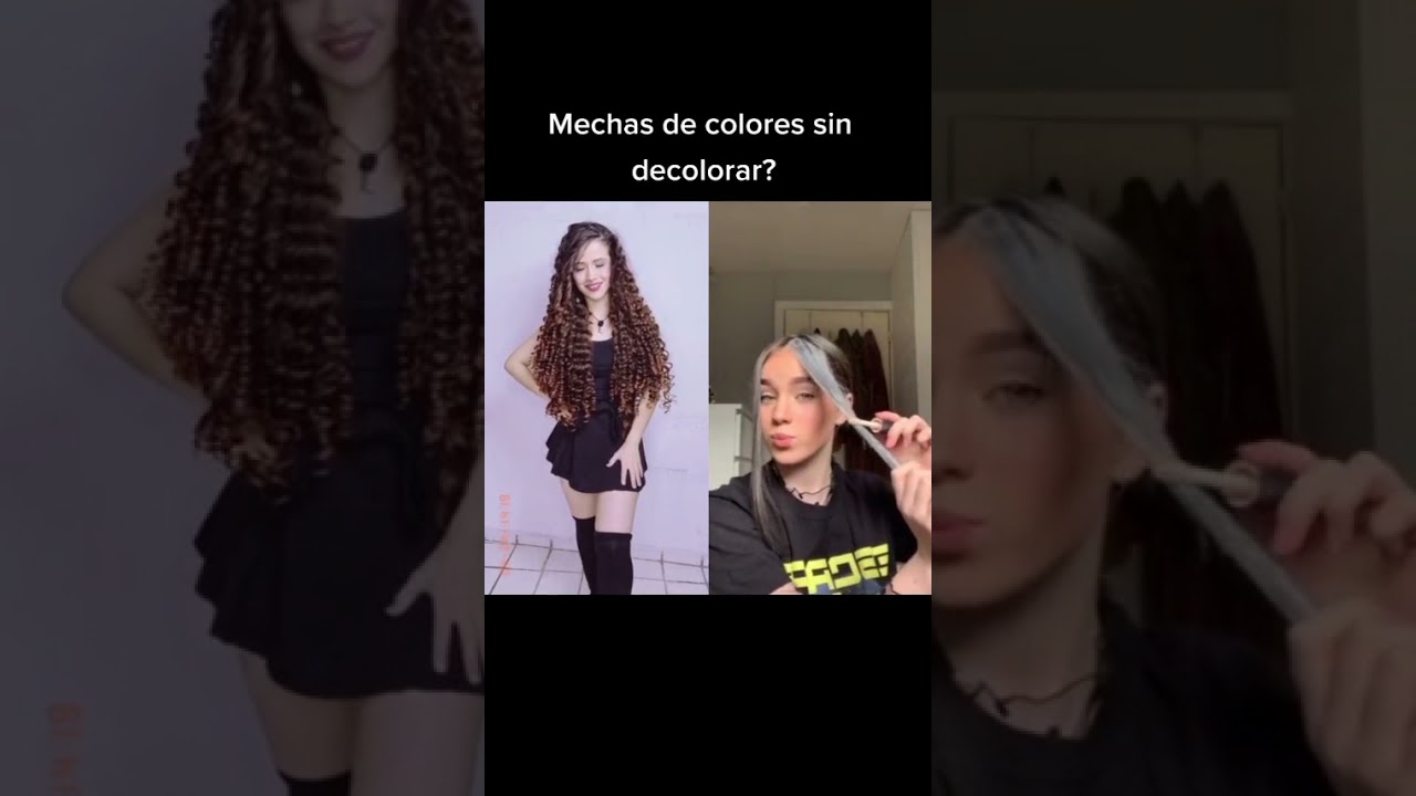 Mechas de colores sin decolorar 😍