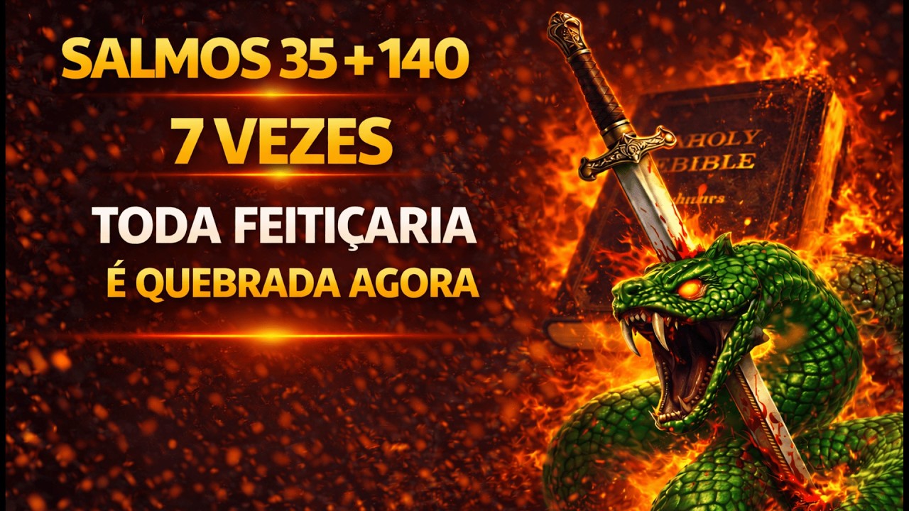 ⚖️ SALMO 35 + 140: A Oração que Quebra Maldições, Inveja e Liberta sua Vida AGORA 🔥🛡️