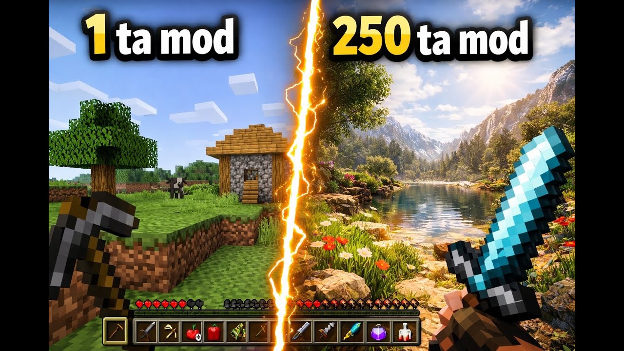 250 MOD BILAN SURVIVAL QILAMIZ | MINECRAFT SURVIVAL | #articraft #minecraft #uzbekistan