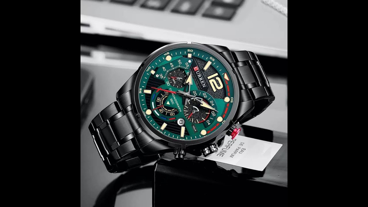 CURREN 8395 Green Dial Watch || Watch Style || Bangla Watch Tutorial ||