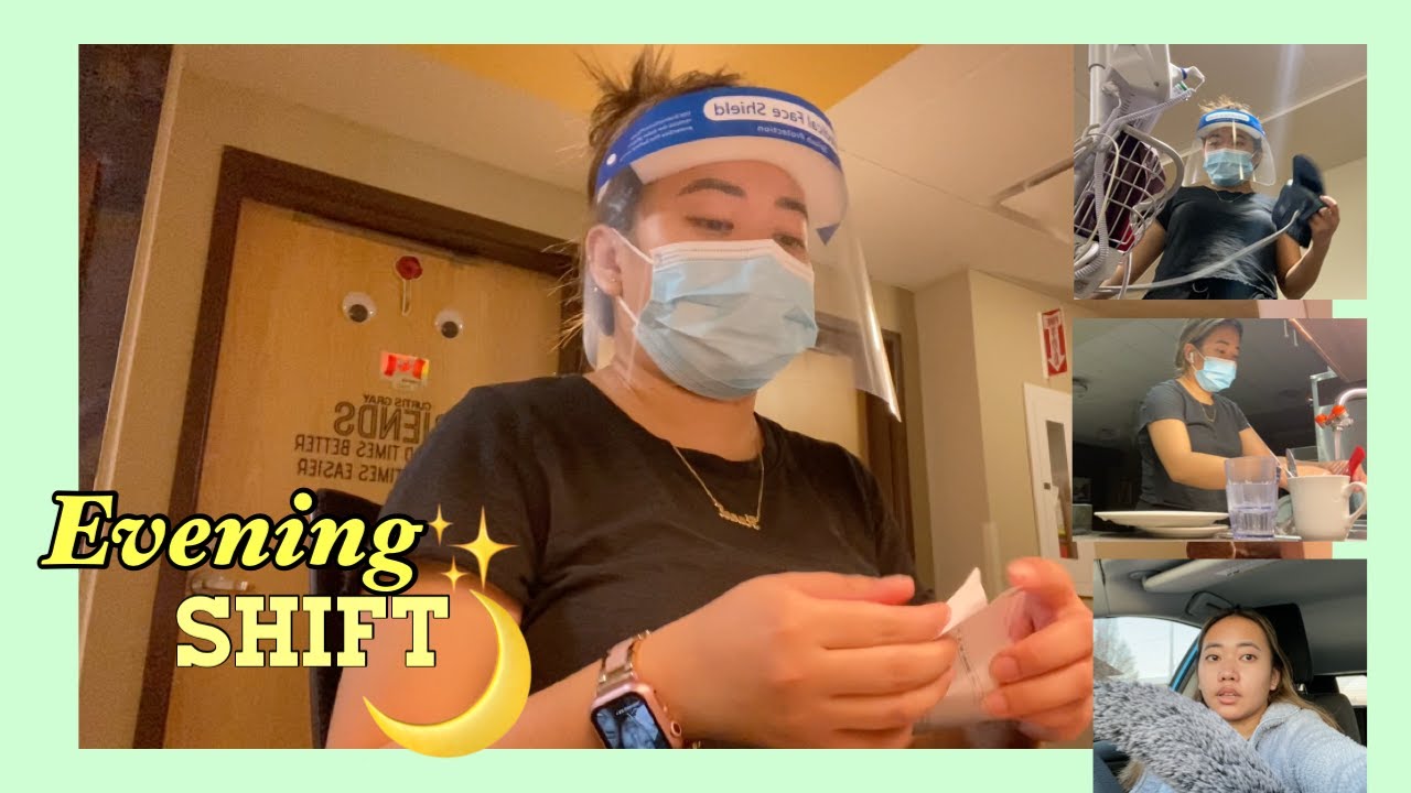 evening shift routine as a Health care assistant in Canada || Jasmine Batarra