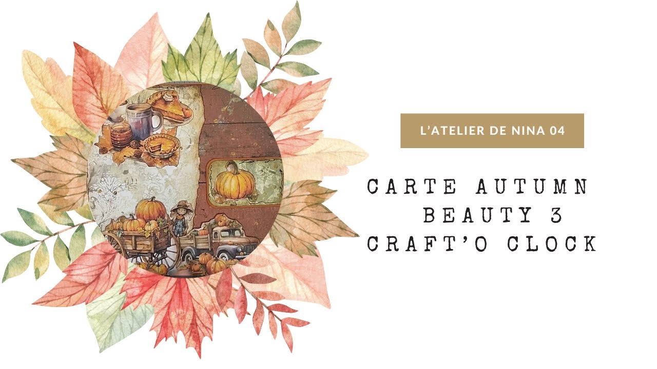 Carte pop up Craft o' clock Autumn Beauty 3 