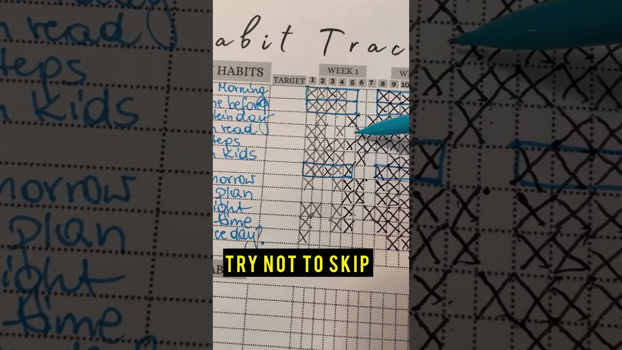 How to use a SIMPLE habit 💪tracker👇