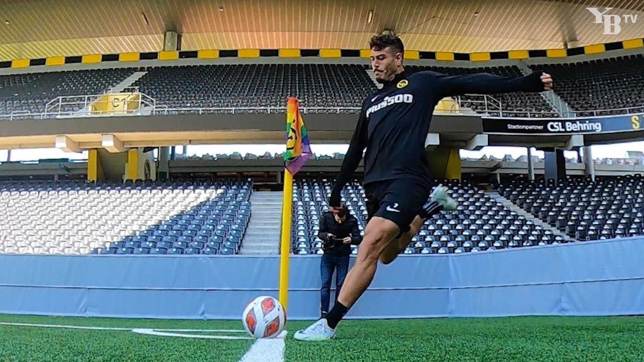 Challenge «Eckball reindrehen» mit Joel Monteiro und Filip Ugrinic