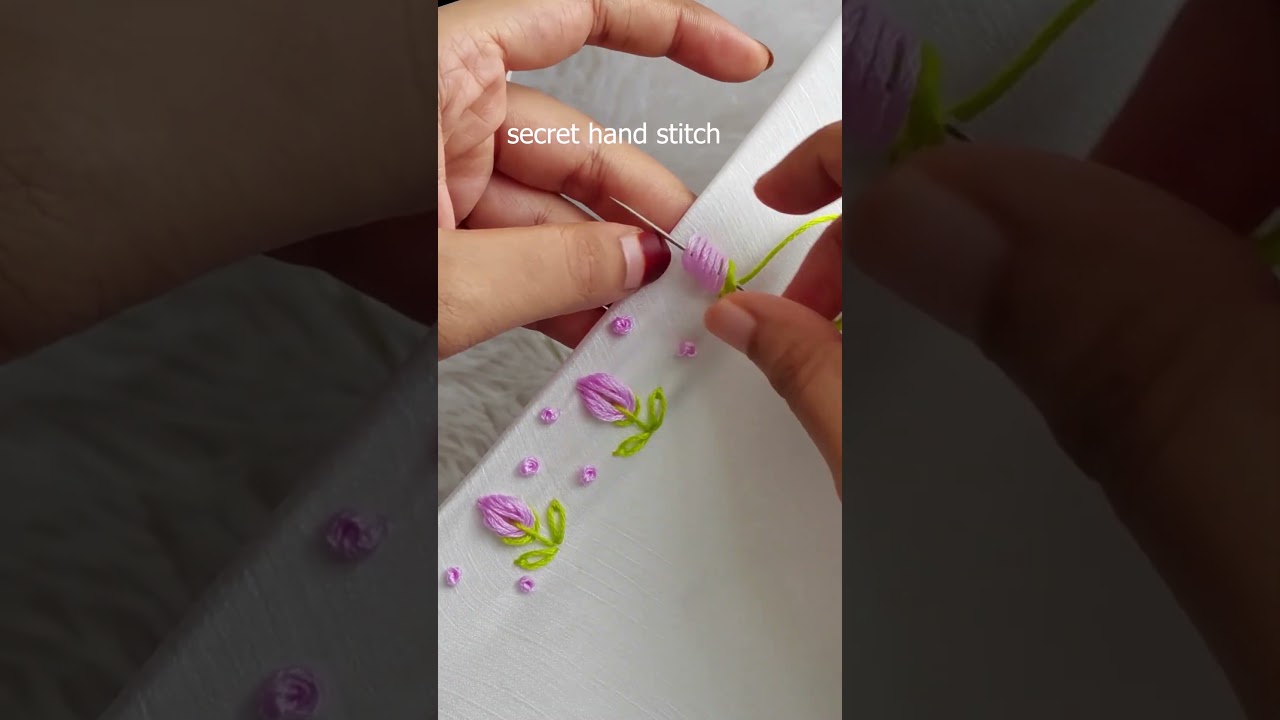 flowers can be made with pen very easily #embroidery #trendingreels #flowers #design