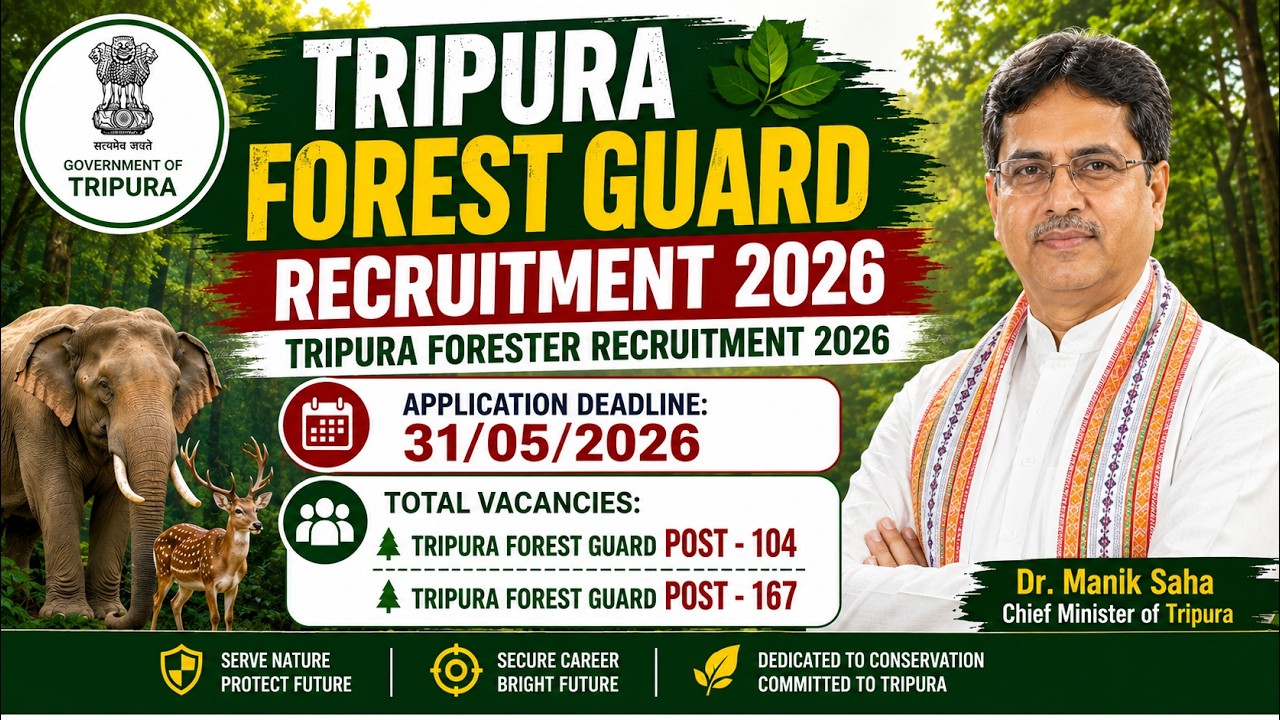 Tripura Forest Guard Recruitment 2026 | Tripura Forester Recruitment 2026 🔥